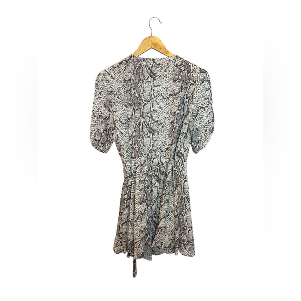 Reformation Monica Python Wrap Dress L - Picture 7 of 9